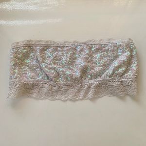 Lace sequin bandeau